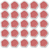 Rode hondenpootwater sticker (Voorkant)