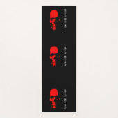 Rode hoofd yoga mat (Voorkant)