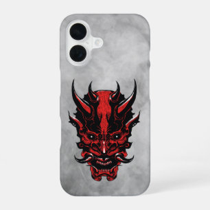 Rode Hoornige Demon iPhone 16 Hoesje