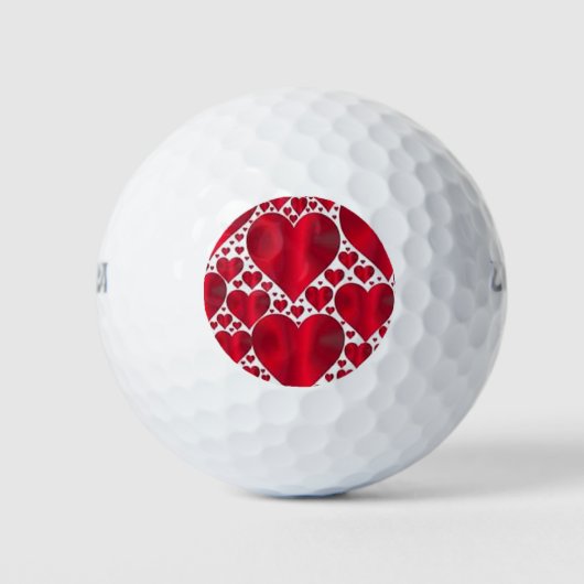 RODE HOORZITTEN VOOR VALENTIJNSDAG GOLFBALLEN (Voorkant)