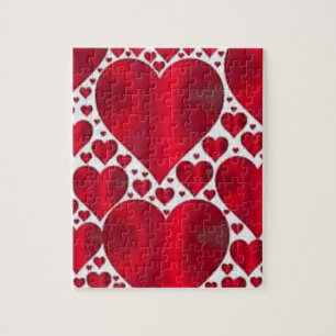 RODE HOORZITTEN VOOR VALENTIJNSDAG LEGPUZZEL