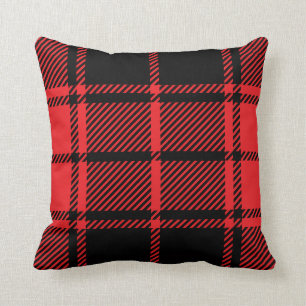Rode houthakker stijl, Lumberjack stijl. Bluffalo. Kussen