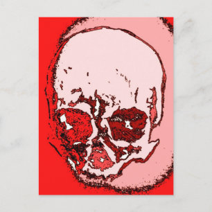 Rode huid briefkaart