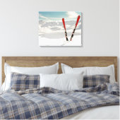 Rode huid canvas afdruk (Insitu (Slaapkamer))
