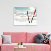 Rode huid canvas afdruk (Insitu (Woonkamer))