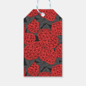 Rode hydrangea cadeaulabel (Achterkant)