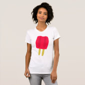 Rode ijslolly vrouwen T-shirt (Voorkant volledig)