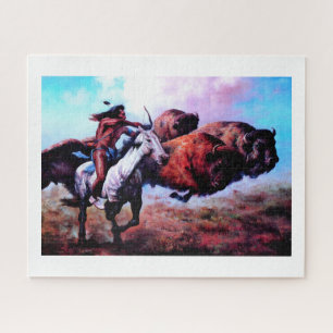 Rode Indiaanse jacht Legpuzzel