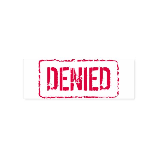  rode inkt ONTKEND Zelfinkt rubber Stempel (Design)