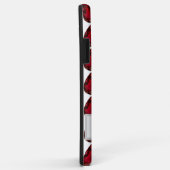 Rode iPhone case met gemstone Pear Ruby (Achterkant/rechts)