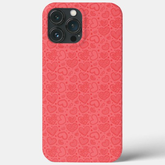 Rode iPhone-draagtas met hart Case-Mate iPhone Case (Achterkant)