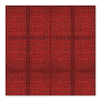 Rode jacquard patroon - oosterse tapijt look