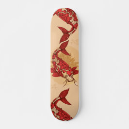 Rode Japanse karper Skateboard