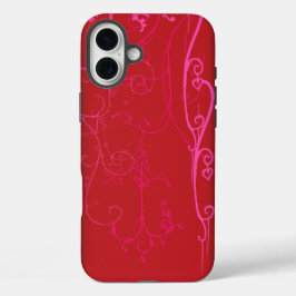 Rode Jazzy iPhone-cases iPhone 16 Plus Hoesje