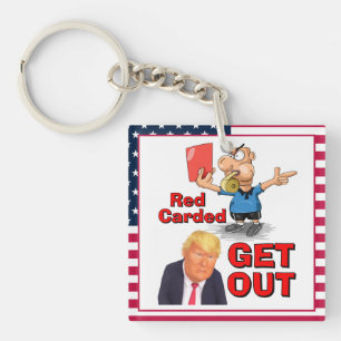 Rode kaart sleutelhanger