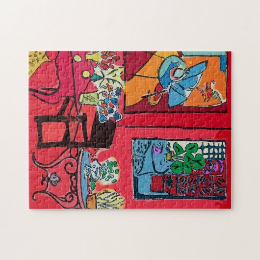 Rode kamer legpuzzel (Horizontaal)