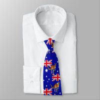 Rode Kangoeroe Australische vlag patroon achtergro