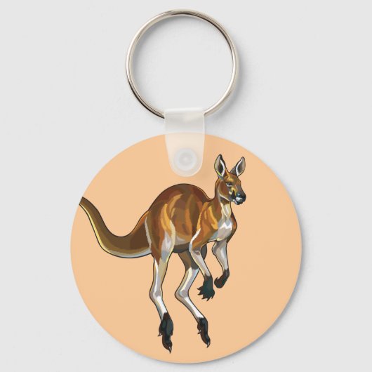 rode kangoeroe sleutelhanger (Voorkant)