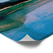 Rode kano op het meer van Dillon Poster (Hoek)