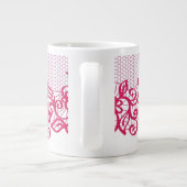 Rode kant grote koffiekop (Achterkant)