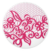 Rode kant keramische knop (Voorkant)