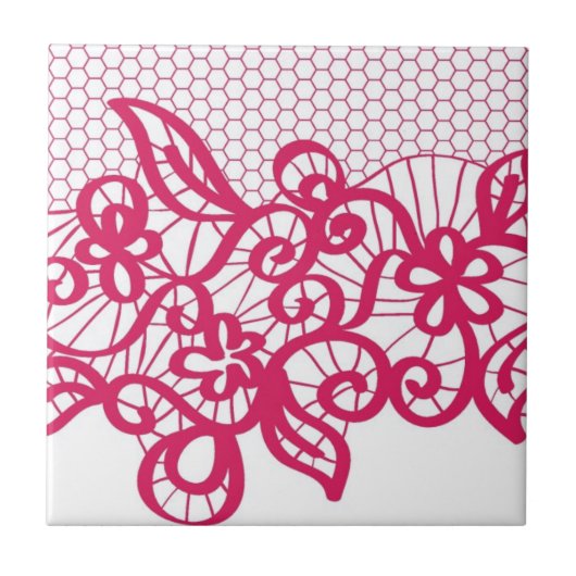 Rode kant tegeltje (Voorkant)