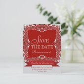 Rode Kantel Trouw Aankondiging (Staand voorkant)