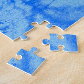 Rode kap in een sneeuwige Bos puzzel (Zijkant)