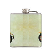 Rode Kar-kolf Heupfles (Achterkant)