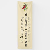  Rode Kardinaal Begrafenis / Memorial Spandoek (Verticaal)