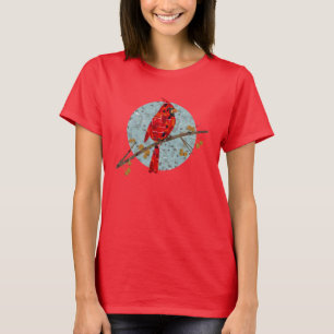 Rode Kardinaal, de vogel van Kerstmis T-shirt