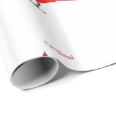 Rode kardinaal Dvogel Thunder_Cove Cadeaupapier (Rol Hoek)