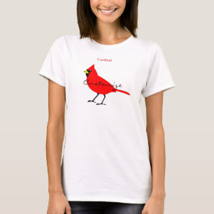 Rode kardinaal Dvogel Thunder_Cove T-shirt