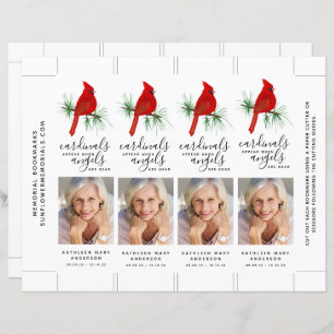 Rode Kardinaal Foto Memorial Bladwijzer