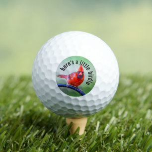 Rode Kardinaal Fotografie Golfballen