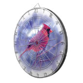 Rode kardinaal in de Blizzard Dartbord (Voorkant Rechts)