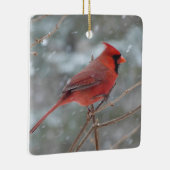 Rode kardinaal keramisch ornament (Rechts)