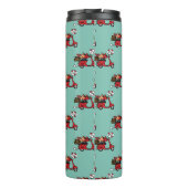 Rode Kardinaal Liefhebbers op Scooter Thermosbeker (Achterkant)