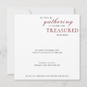 Rode Kardinaal Viering van het Leven Foto Kaart (Achterkant)