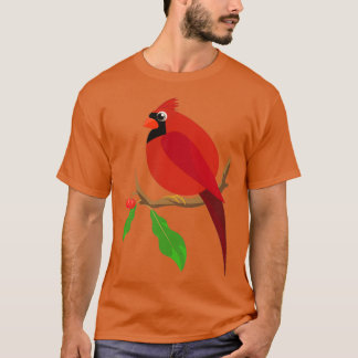 Rode kardinaal vogelvogels die vogels observeren t-shirt