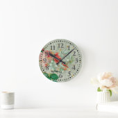 Rode kardinale  ronde klok (Huis)