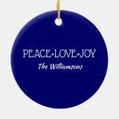 Rode kardinalen | Aangepast kerstjaar Keramisch Ornament (Achterkant)