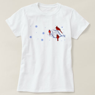 Rode Kardinalen. De T-shirt van de Gift van