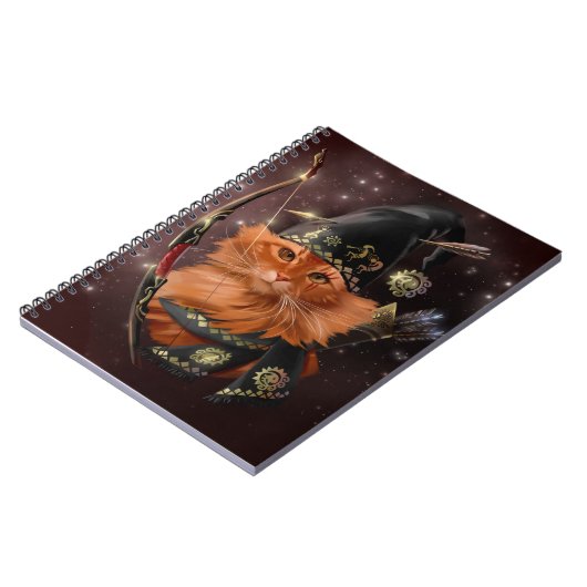 Rode kat-archer notitieboek (Linkerzijde)