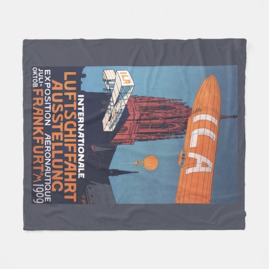 Rode kathedraal - 1e aeronautische afbeelding fleece deken (Voorkant (Horizontaal))