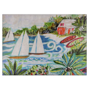 Rode katoen van de bay II Snijplank