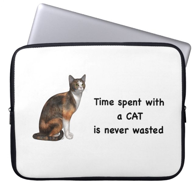 Rode kattebak laptop sleeve (Voorkant)