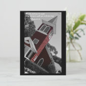 Rode Kerk Baptisme Uitnodiging (Staand voorkant)