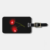 Rode Kersen Bagage Label Gepersonaliseerd (Voorkant horizontaal)