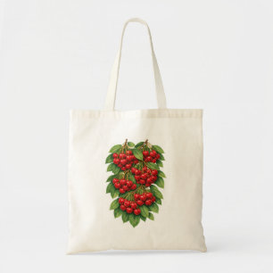 Rode Kersen Botanische Illustratie Tote Bag